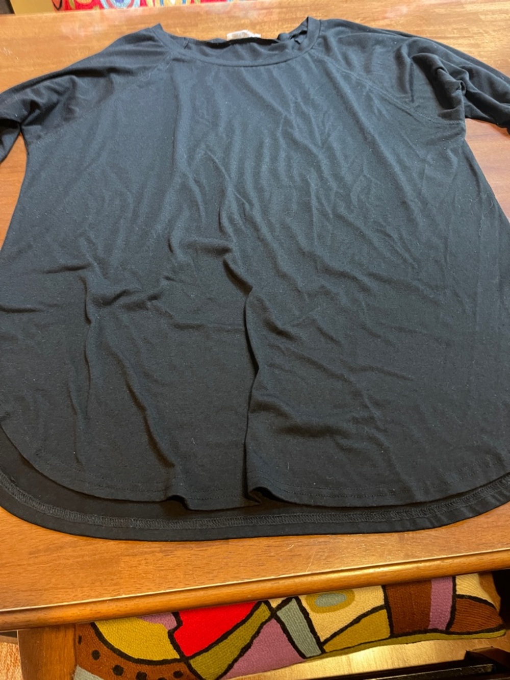 Women's Black Long Sleeve Tee